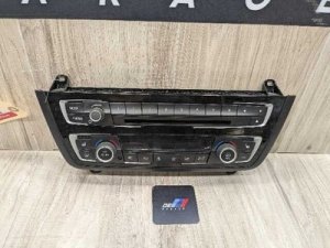 2014-2020 BMW M4 Gray AC Heater Climate Control Unit and Radio Media Buttons (Used OEM)