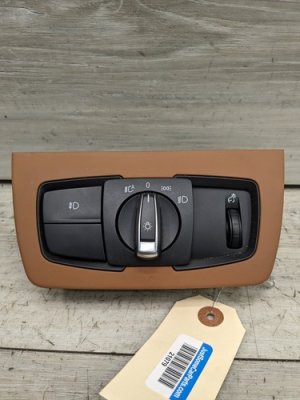 2012-2019 BMW 328i Brown Headlight Control Switch (Used OEM)