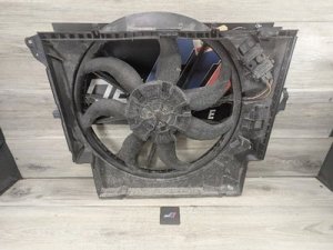 2007-2013 BMW 335i Black Radiator Cooling Fan Assembly (600W) (Used OEM)