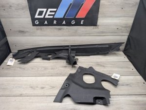 2019-2024 BMW X4 Black Engine Compartment Sealing and Cover Panel Set, Right (Used OEM)