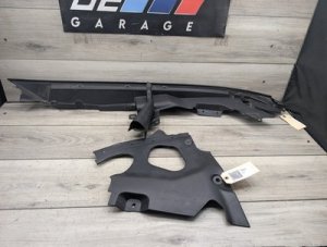 2019-2024 BMW X4 Black Left Engine Compartment Cover and Seal Set (Used OEM)