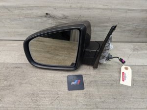 2008-2014 BMW X6 Brown Left Side View Mirror Assembly with Camera (Used OEM)