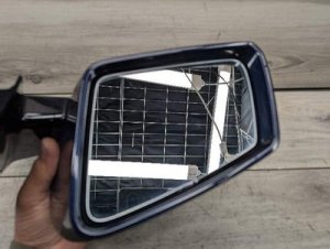 2010-2017 Mercedes-Benz E500 Blue Left Side View Mirror Assembly with Blind Spot Assist (Used OEM)