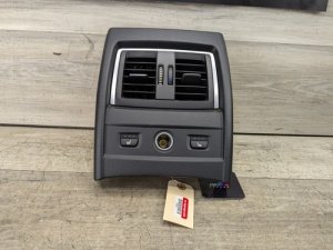 2014-2020 BMW 428i Black Rear Center Console Fresh Air Grille (Used OEM)
