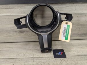 2015-2019 BMW X6 Black M Sport Steering Wheel Trim Bezel Cover (Used OEM)