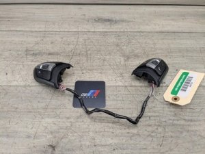 2014-2021 BMW M2 Black M-Sport Multifunction Steering Wheel Switch Set (Used OEM)