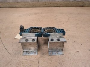 2017-2023 BMW 540i Black Front Bumper Carrier Support Bracket Set (Left & Right) (Used OEM)