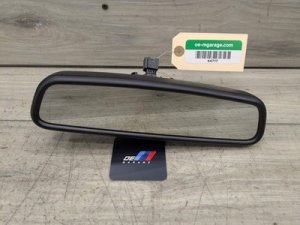 2014-2016 BMW 435i Black Interior Rear View Mirror with Automatic Dimming, Compass, and Garage Door Opener (Used OEM)