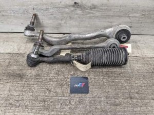 2014-2020 BMW M4 Black Front Right Control Arm and Tie Rod Set (Tension Strut, Lower Control Arm, Tie Rod) (Used OEM)