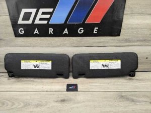 2019-2025 BMW X4 Black Sun Visor Set (Used OEM)