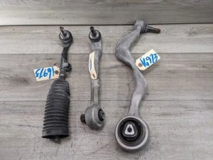 2009-2016 BMW Z4 Gray Front Right Suspension Control Arm and Tie Rod Kit (Used OEM)