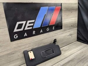 2019-2024 BMW X4 Black Right Sun Visor With Label, Anthracite (Used OEM)