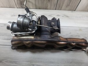 2014-2016 BMW 535i Gray Turbocharger with Exhaust Manifold (Used OEM)