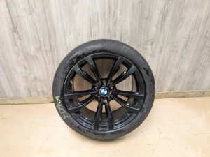  BMW X5 m Black Front Wheel, Style 469 M Double Spoke, 20x10, ET40 (Used OEM)