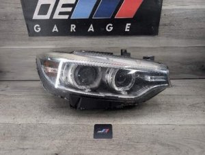 2015-2017 BMW M4 Gray Right Passenger Adaptive Bi-Xenon Headlight Assembly (Used OEM)