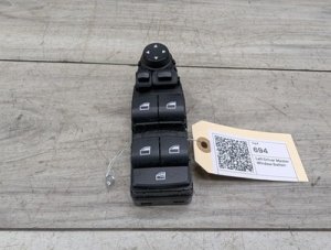 2012-2019 BMW 335i xDrive Silver Front Left Driver Main Master Power Window Switch (Used OEM)