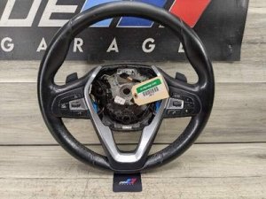 2019-2025 BMW X4 Black Leather Sport Steering Wheel (Used OEM)