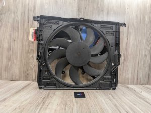 2009-2015 BMW 750Li Blue 1000W Engine Cooling Fan Assembly (Used OEM)