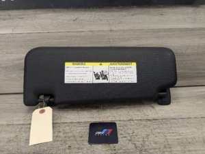 2019-2024 BMW X4 Black Right Sun Visor With Label (Used OEM)