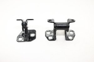 2021-2026 Tesla S Black Door Upper and Lower Hinge Set - Front, Left (Driver) (Used OEM)