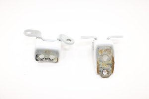 2013-2022 Acura ILX White Door Hinge Set - Rear, Left (Driver) (Used OEM)