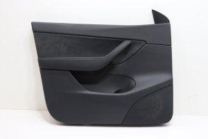 2021-2024 Tesla Y Black Door Interior Trim Panel - Front, Left (Driver) (Used OEM)