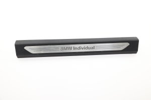 2019-2025 BMW X7 Black Door Sill Plate Trim - Front, Left (Driver) (Used OEM)