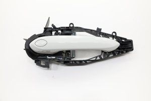 2019 BMW M850i xDrive White Exterior Door Handle Carrier with Comfort Access - Front, Left (Driver) (Used OEM)