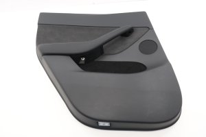 2020-2024 Tesla Y Black Door Interior Trim Panel - Rear, Left (Driver) (Used OEM)