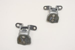 2005-2023 Toyota Tacoma Silver Upper and Lower Door Hinge Set - Rear, Right (Passenger) (Used OEM)