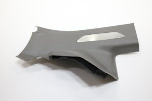 2016-2024 Jaguar XF Gray Door Sill Plate Trim - Rear, Left (Driver) (Used OEM)