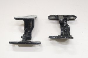 2017-2023 Jaguar XE Black Upper and Lower Door Hinge Set - Rear, Left (Driver) (Used OEM)