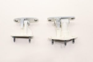 2013-2016 Mercedes-Benz GL450 White Door Hinge Set - Rear, Left (Driver) (Used OEM)