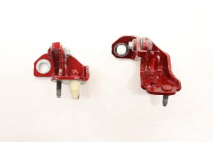 2020-2025 Ford Explorer Red Upper & Lower Door Hinge Set - Rear, Left (Driver) (Used OEM)