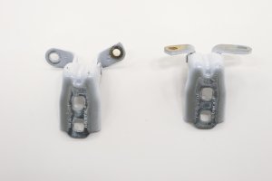 2018-2024 Chevrolet Traverse White Door Upper and Lower Hinge Set - Front, Left (Driver) (Used OEM)