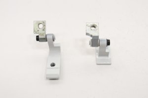 2016-2023 BMW X1 White Door Hinge Set - Rear, Left (Driver) (Used OEM)