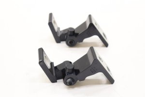 2012-2022 Volkswagen Passat Black Door Upper and Lower Hinge Set - Rear, Left (Driver) (Used OEM)