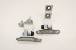 2022-2025 INFINITI QX55 White Door Upper & Lower Hinge Set - Rear, Right (Passenger) (Used OEM)