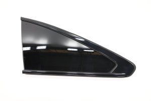 2014-2020 Acura MDX Black Quarter Window Glass - Rear, Left (Driver) (Used OEM)