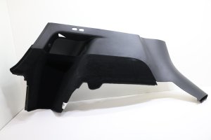 2020-2024 Tesla Y Black Trunk Trim Panel - Rear, Left (Driver) (Used OEM)