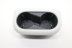 2022-2024 Hyundai Ioniq 5 Gray Center Console Dual Cup Holder - Front (Used OEM)