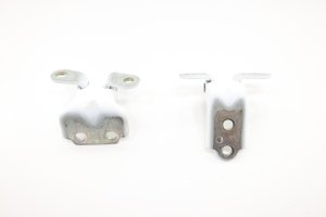 2022-2024 Hyundai Ioniq 5 White Upper & Lower Door Hinge Set - Rear, Left (Driver) (Used OEM)
