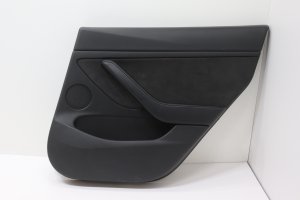 2021-2023 TESLA 3 Black Door Interior Trim Panel - Rear, Right (Passenger) (Used OEM)