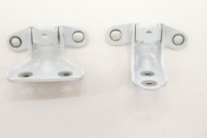 2018-2022 Hyundai Accent White Door Upper and Lower Hinge Set - Rear, Left (Driver) (Used OEM)