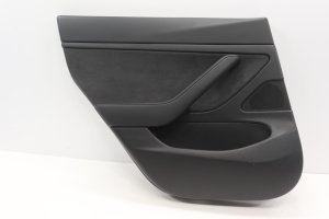 2017-2020 TESLA 3 Black Door Interior Trim Panel - Rear, Left (Driver) (Used OEM)