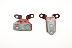 2016-2021 Hyundai Tucson Red Upper and Lower Door Hinge Set - Rear, Left (Driver) (Used OEM)