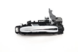 2014-2017 Mercedes-Benz S420 Silver Exterior Door Handle with Chrome Trim - Rear (Used OEM)