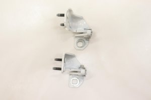 2020-2025 Ford Explorer White Door Upper and Lower Hinge Set - Rear, Right (Passenger) (Used OEM)