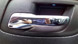 2011-2014 Chrysler 300 Chrome Interior Door Handle - Front, Left (Driver) (Used OEM)