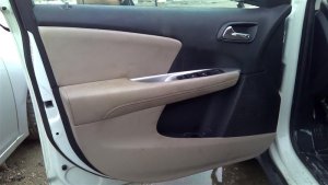  Fiat Freemont Tan Door Interior Trim Panel with Power Windows and Locks - Front, Left (Driver) (Used OEM)